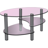 Glass tables from the manufacturer